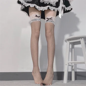 Začinjena top Čarape do bedara Kawai Lolita Čarape seksi Donje prozirno donje rublje Japanska Anime Cosplay Medias De Mujer