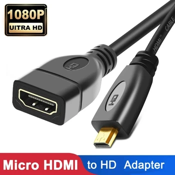 Adapter, kompatibilan s Micro-HDMI Konverter između muškaraca i žena za brzi pristup na tv i telefon