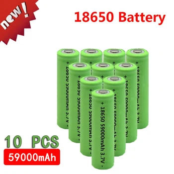 3,7 U 1-10 KOM Дропшиппинг smanjena je za 59.000 mah Li-ion Punjiva Baterija Velikog kapaciteta 18650 za Punjenje Counter Svjetiljke Svjetiljka