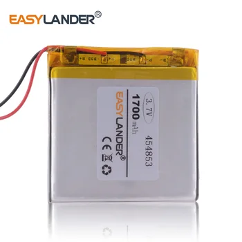 10 kom. /lot 454853 1700 mah 3,7 U litij - ion polimer baterija za GPS navigacijski konzole MP3 DVR igračka ukupna baterija