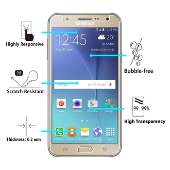 Kaljeno staklo za Samsung Galaxy C7000 C7 C10 C7100 2017 Zaštitna folija za ekran HD Protiv ogrebotina i otisaka prstiju