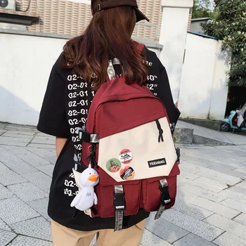 Ženski trend Slatka ruksak Za žene Harajuku Školske naprtnjače sa panelima za djevojčice Velikog Kapaciteta za ramena Školske torbe Ženski ruksak