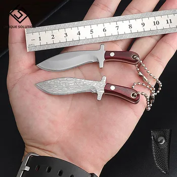 Mini kuhinjski nož Pregled Prijenosni Mali Nož Otvaranje Boce Vina Rezanje Papira EDC Privjesak Privjesak Alati za opstanak