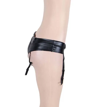 Plus Size 5XL Skup trake za подтяжек za žene zatvarač od umjetne kože Seksi pojas sa halterima Crne s niskim strukom Porte Jartelles Seksi PW5137