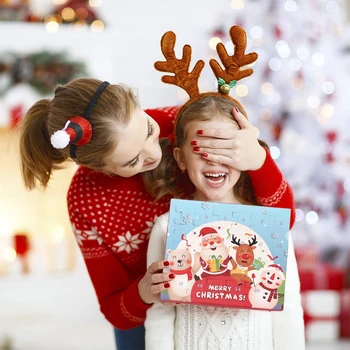 Božićni Advent Kalendar 2021 Za djevojčice Dar Božićni Kalendar odbrojavanje Poklon set nakita Dječji Set za izradu narukvica DIY