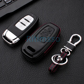 Kožna Torbica za ključeve od automobila Torbica za Audi A1 A3 A4 A5 A6 A7 A8 Q5 Q7 S5 S7 RS Allroad Privjesak za ključeve bez ključa Pribor