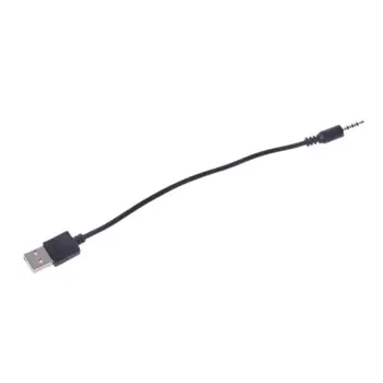 OOTDTY USB Priključak za 3,5 mm Stereo Audio Priključak Za Slušalice Priključak Kabel Za MP3 MP4 Crna Vruće