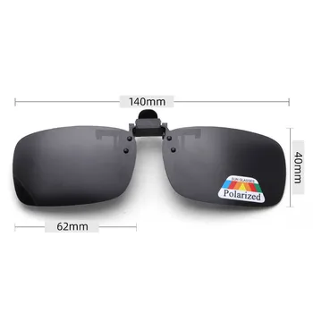 1PC Sivo-Zelene Leće Polarizirane Sunčane Naočale Isječak Na Flip-Up UV 380 Isječke Za Naočale za Noćni Vid Za Sigurnu Vožnju