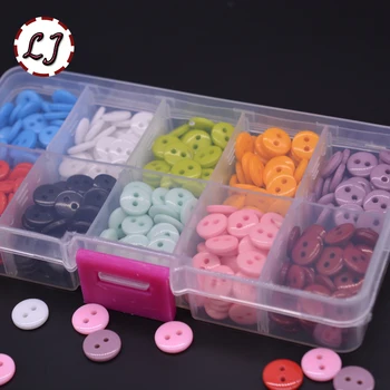 Veleprodaja 10 boja mješoviti 3 vrste sa kutijom 9 mm candy boje smole dječje šivanje gumb za dječje tkivo DIY pribor